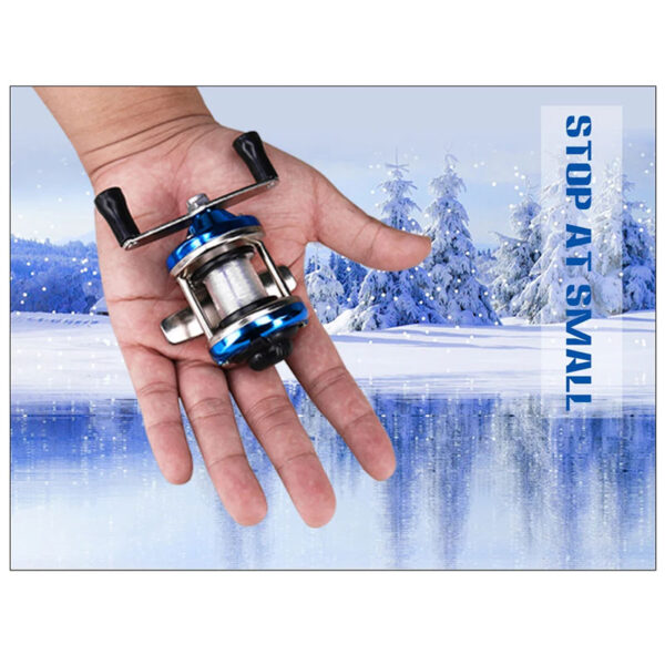 Ice Fishing Reel Mini Metal/Plasticl Drum Fishing wheel Portable - Image 6